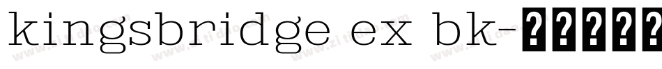 kingsbridge ex bk字体转换
